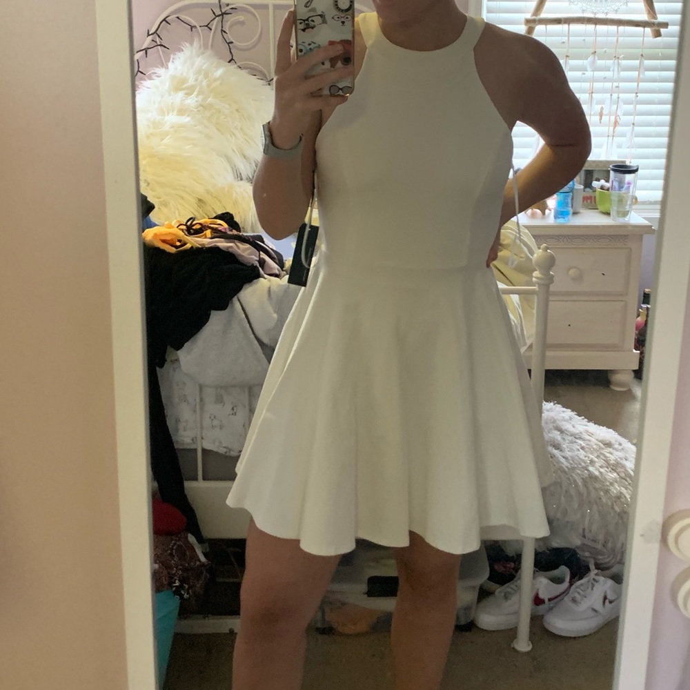 White Skater Dress